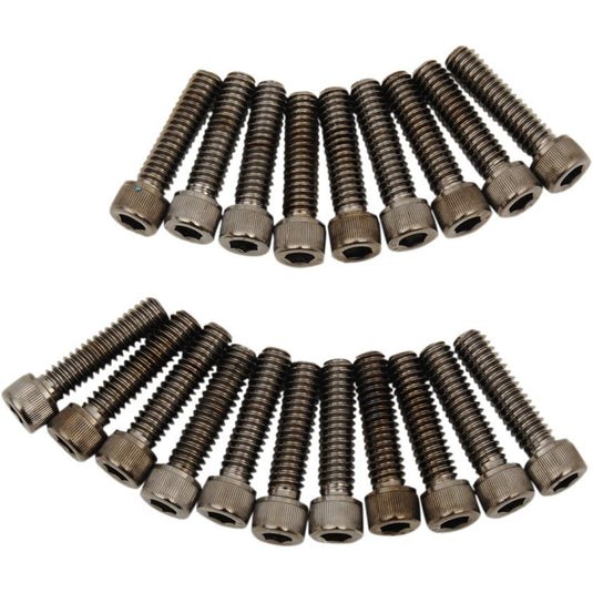 Drag Specialties 2401-1021 Rocker Cover Bolt Kit - Knurled