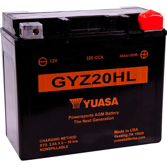 Yuasa YUAM720GH GYZ High Performance Maintenance Free Battery - GYZ20HL