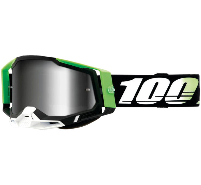 Kalkuta/Black/White/Green / Silver Mirror Lens