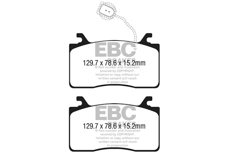 Load image into Gallery viewer, Ebc DP42325R EBC Yellowstuff Brake Pad Sets
