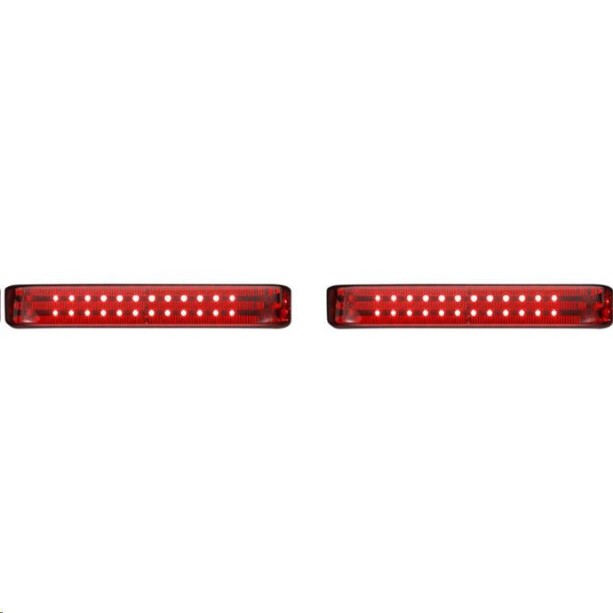 Custom Dynamics PB-SBSEQ-HD-BR Probeam Sequential LED Saddlebag Light - Gloss Black With Red Lens