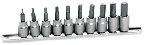 Performance Tools W1388 10 Piece Metric Hex Bit Socket Set