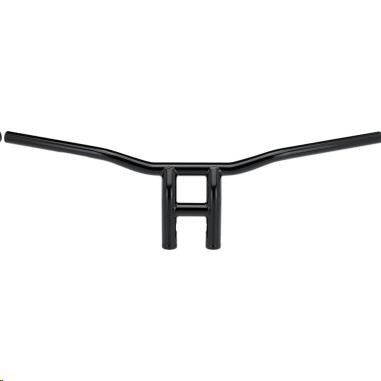 Biltwell Inc. 6258-2013 1in. Tyson XL Pullback 8in. Handlebar - Black Electroplate