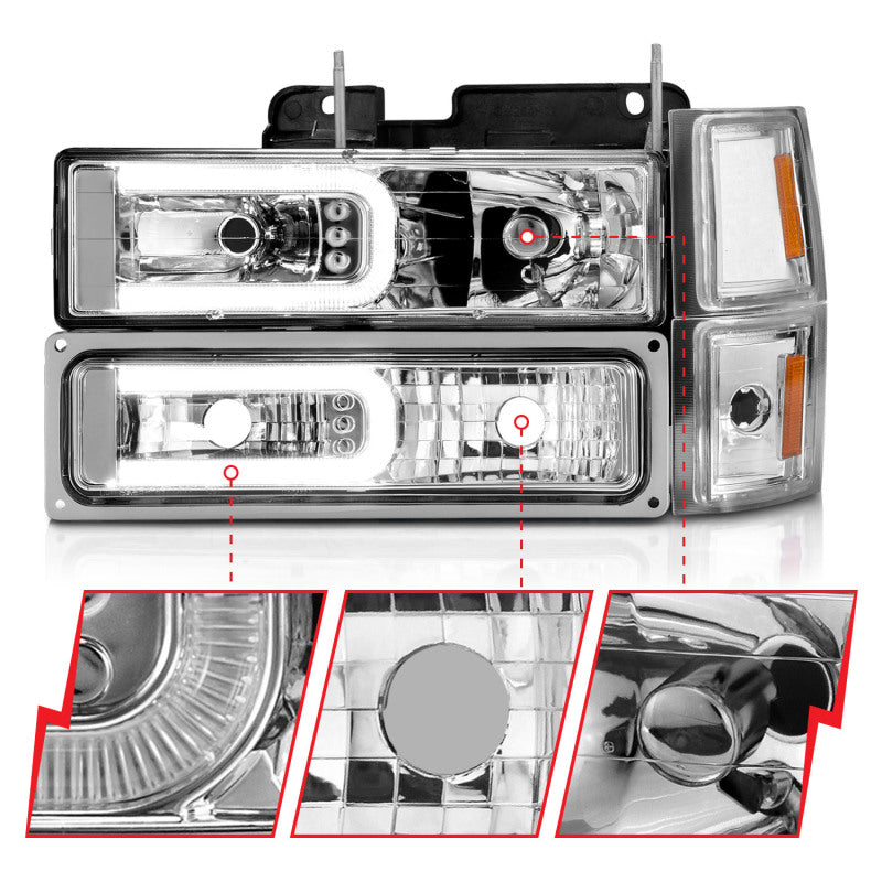 Load image into Gallery viewer, Anzo 111529 ANZ Crystal Headlights
