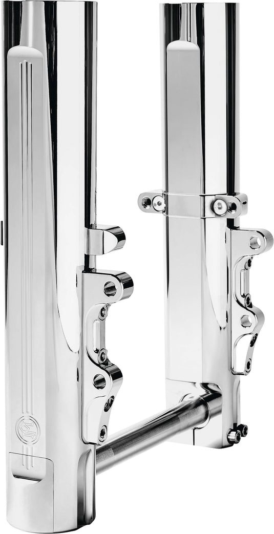 Performance Machine 0208-2173-CH Phatour 180 Front Wide Tire Kit - Dual Disc - Chrome