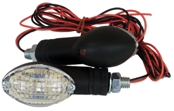 Wps 011149412 Cat Eye LED Mini Stalk Mount  - Pair/Black - 12 Volt/2 Wire