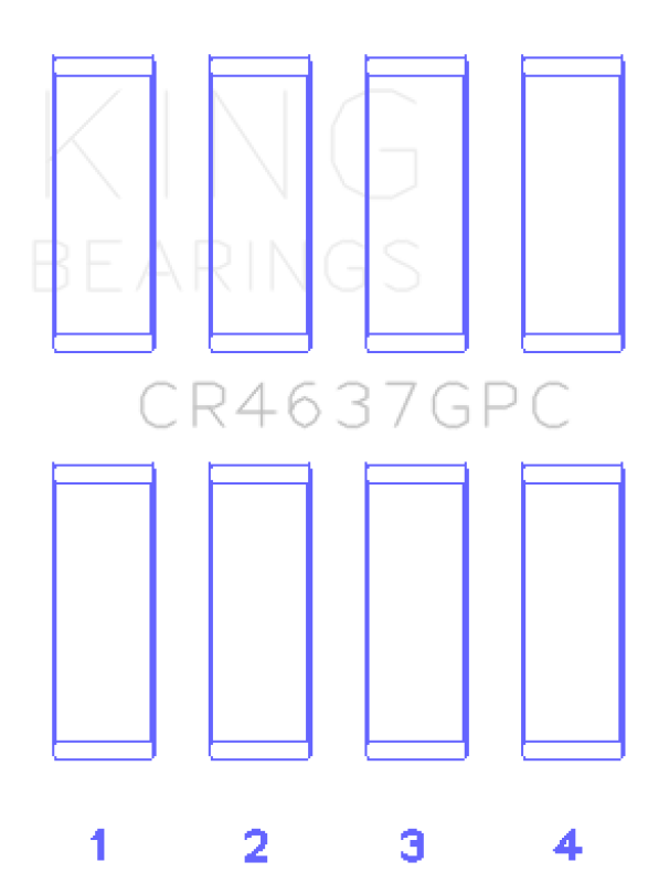 Load image into Gallery viewer, King Engine Bearings CR4637GPC KING Performance Rod Bearings
