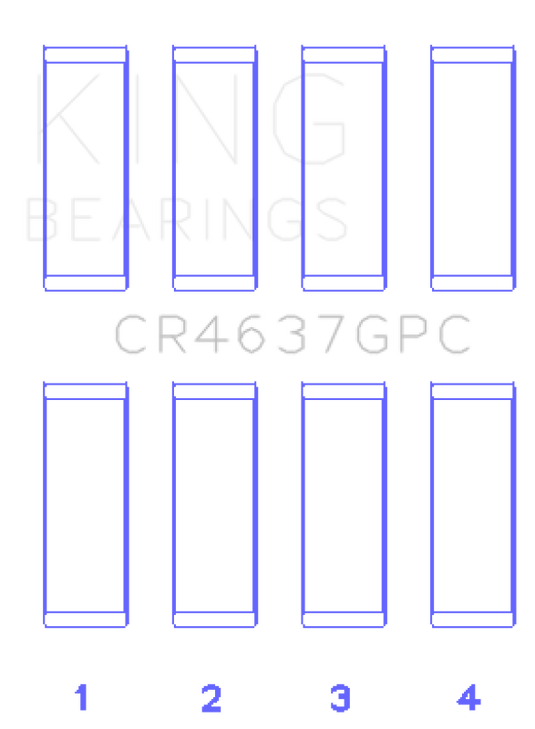 King Engine Bearings CR4637GPC KING Performance Rod Bearings