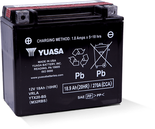 Yuasa Battery YUAM32RBS YSA Maintenance Free Battery
