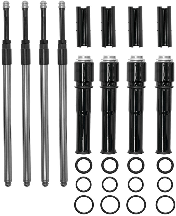 S&S Cycle 930-0137 Quickee Pushrod and Cover Kit - Black