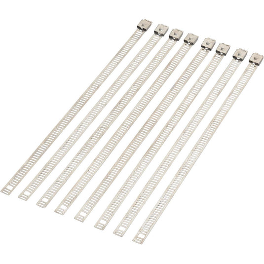 Moose Racing 304-0509 Ladder-Style Cable Ties - 8in. - Silver