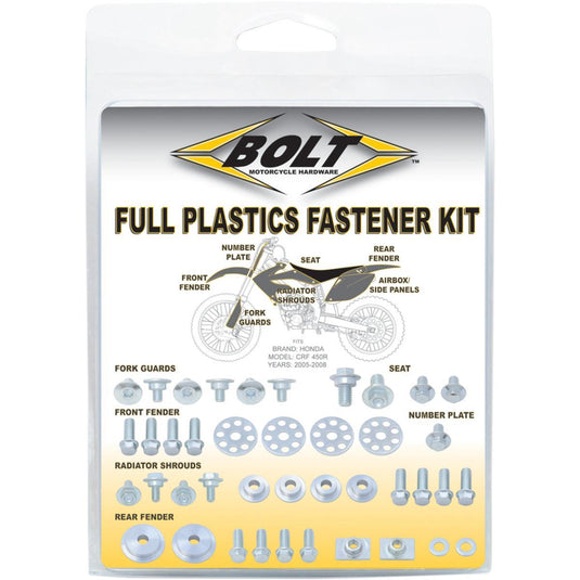 Bolt Motorcycle Accessories KAW-141785 Plastic Fastener Kit