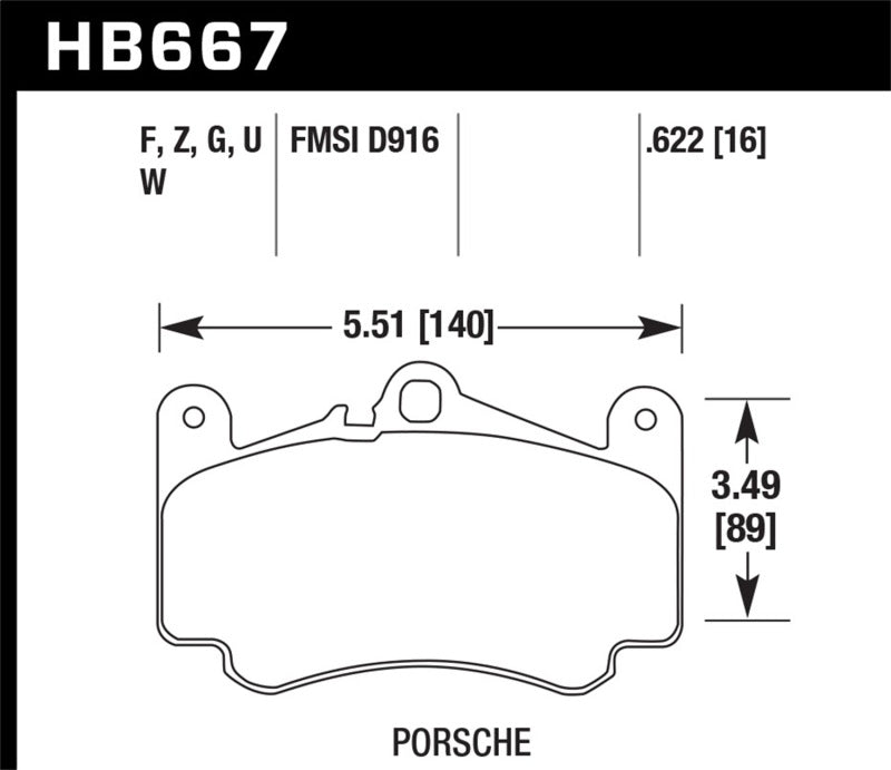 Load image into Gallery viewer, Hawk Performance HB667F.622 HAWK HPS Brake Pad Sets
