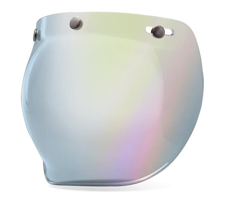 Bell Helmets 7018133 PS 3-Snap Bubble Shield for Custom 500 Helmet - Silver Iridium