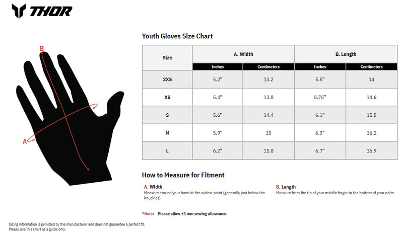 Load image into Gallery viewer, Thor Launchmode Split Youth Gloves (XX-Small, Navy)
