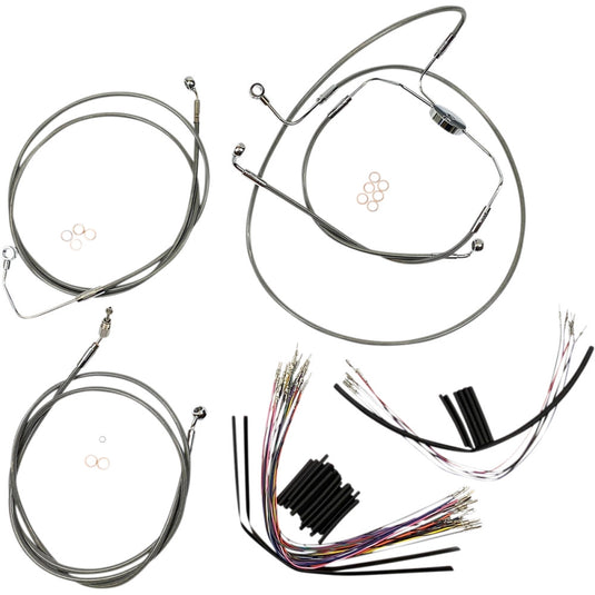 Magnum 589021 Stainless Steel XR Handlebar Installation Kit for 12-14in. Ape