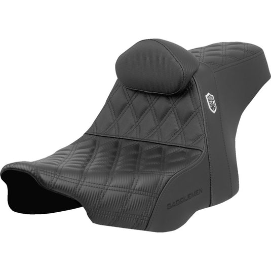 Saddlemen SC82307DB0 Pro Series SDC Performance Gripper Seat with Driver Backrest