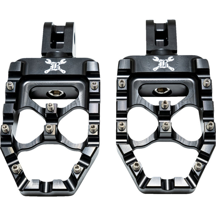 Burly Brand B13-1017B MX Evolution Passenger Footpegs