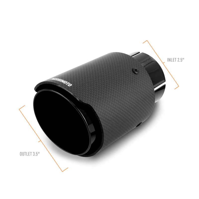 Load image into Gallery viewer, Mishimoto MMEXH-TIP-CFD25BK MM Universal Muffler
