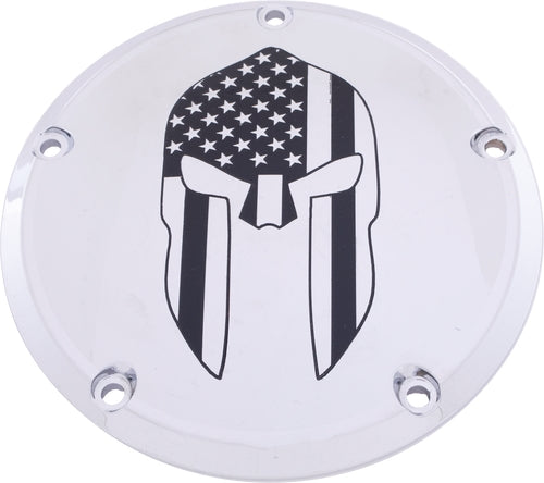 Custom Engraving Ltd PATR20-46 Culture Derby Cover - Spartan - Chrome