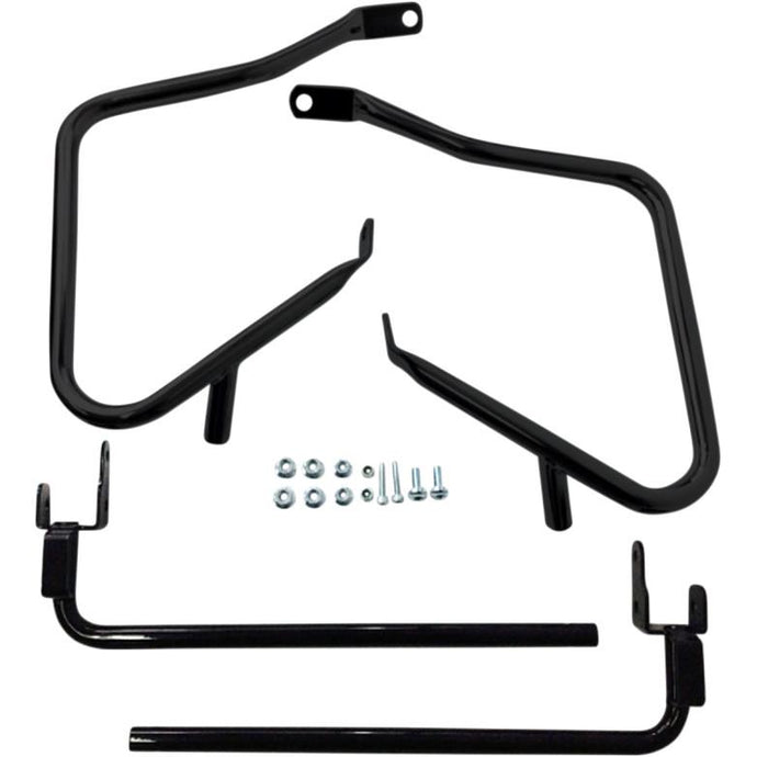 Drag Specialties 3501-1242 Saddlebag Guards/ Support Kit - Gloss Black