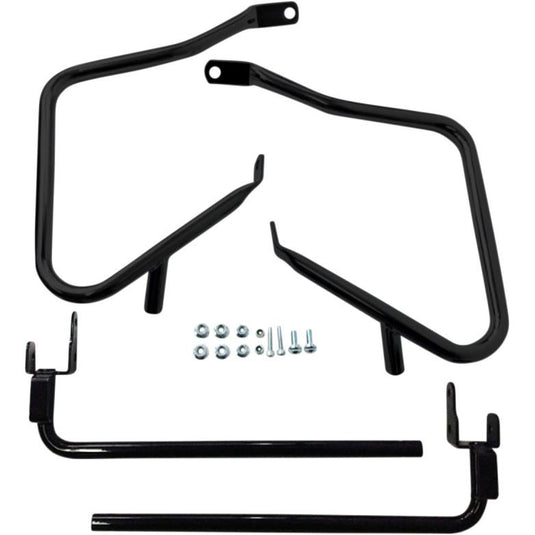 Drag Specialties 3501-1242 Saddlebag Guards/ Support Kit - Gloss Black