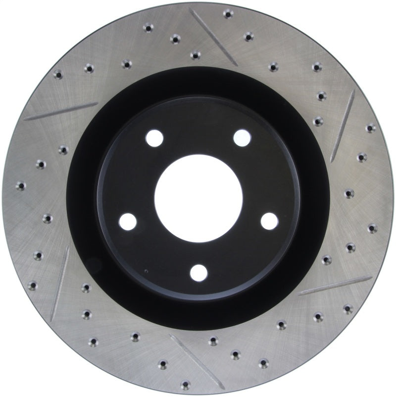 Load image into Gallery viewer, Stoptech 127.62085L ST Slot &amp; Drill Brake Rotors
