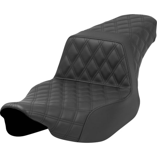 Saddlemen 823-07E-175 Extended Reach Set-Up Full LS Seat - Black - Black Stitching