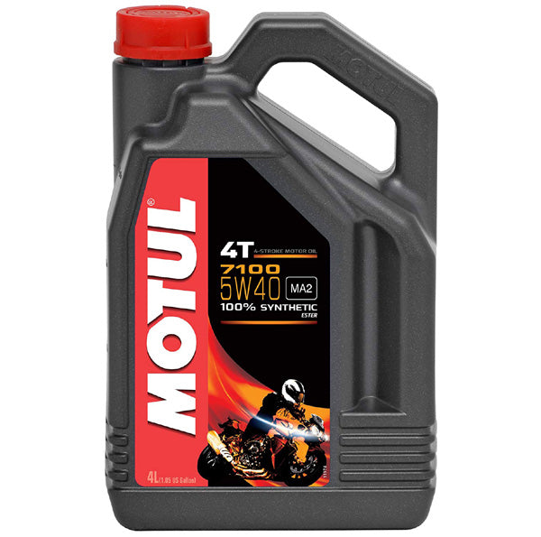 Motul Lubricants 104087 7100 4T Synthetic Ester Motor Oil - 5W40 - 4L.