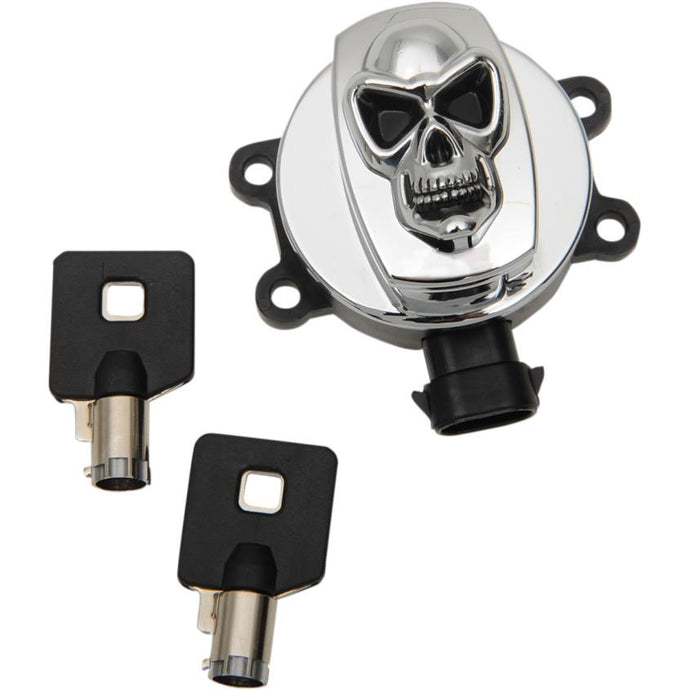 Drag Specialties 2106-0420 Skull Ignition Switch - Chrome