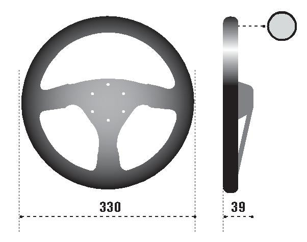 Load image into Gallery viewer, Sparco 015R323PSNR SPA Steering Wheel
