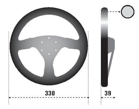 Sparco 015R323PSNR SPA Steering Wheel