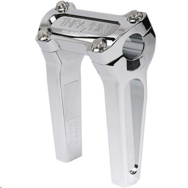 Thrashin Supply Company TSC-6000-3 Straight Handlebar Riser Kit without Gauge Cutout - 6in. - Chrome