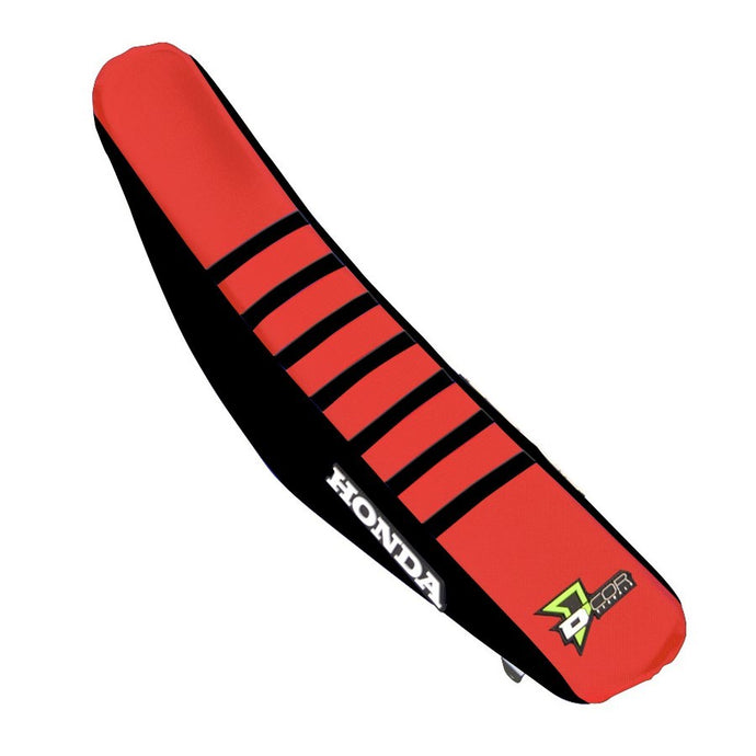 Dcor 30-10-152 Seat Cover - Black Sides - Red Top with Black Ribs