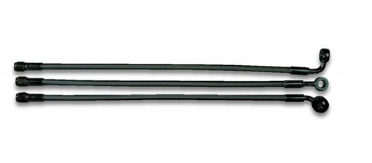 Magnum AS47223 Black Pearl Designer Series ABS Front Upper Brake Line - 10mm. 90deg. Banjo - 23in.