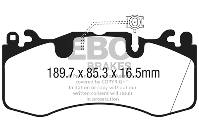 Load image into Gallery viewer, Ebc DP42336R EBC Yellowstuff Brake Pad Sets
