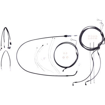 Magnum 4871191 Black Pearl Handlebar Installation Kit for 12in-14in. Ape