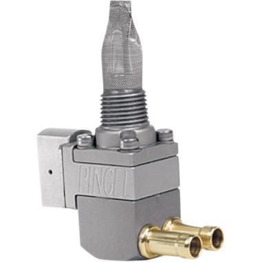 Pingel GV111G Guzzler Fuel Valve - 3/8in. NPT - 90 Deg. Dual 5/16in. Outlets - Clear Anodized