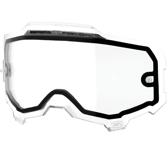 100% Replacement Lens for Armega Goggles - Dual Pane Vented Clear