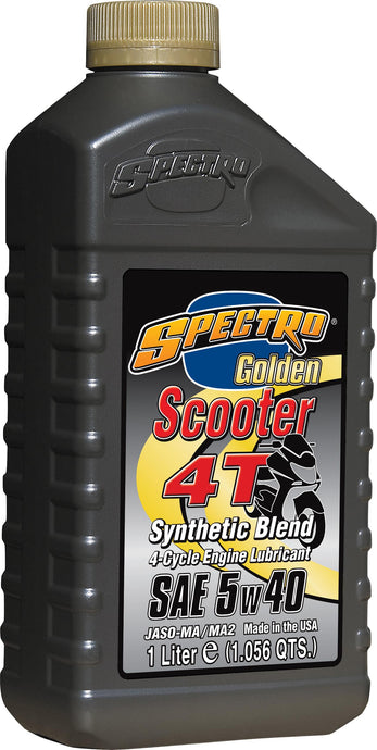 Spectro 310280 Golden Scooter Semi-Syn 4T - 5W40 - 1lt. - 12/Case
