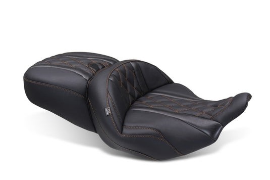 Mustang Motorcycle 89411MO MMP One-Piece 2 Up Seat