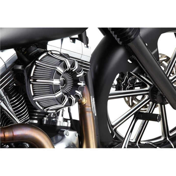 Arlen Ness 18-943 Inverted Series 10-Guage Air Cleaner Kit - Black Anodized