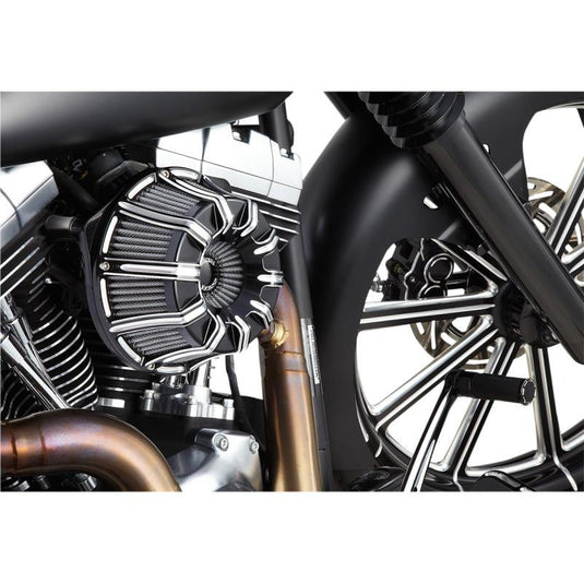 Arlen Ness 18-943 Inverted Series 10-Guage Air Cleaner Kit - Black Anodized