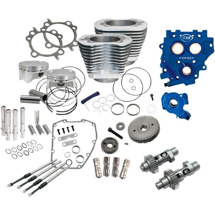 S&S Cycle 330-0667 Power Package - Gear Drive - Silver