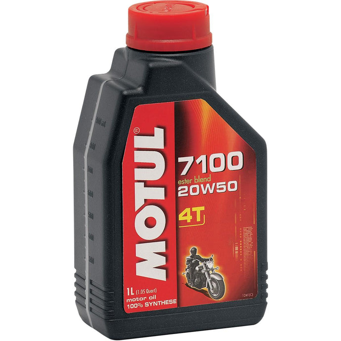 Motul 104103 7100 4T Synthetic Ester Motor Oil - 20W50 - 1L.