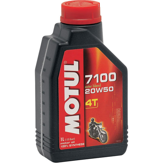 Motul 104103 7100 4T Synthetic Ester Motor Oil - 20W50 - 1L.