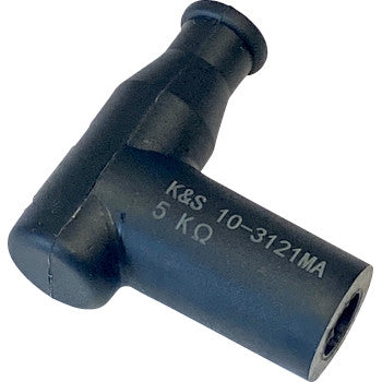 K&S Technologies 10-3121MA Spark Plug Resistor Cover - T Type - 14mm - Black Rubber
