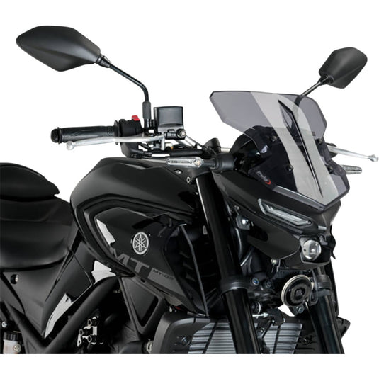 Puig 20285H Naked New Generation Racing Windscreen - Smoke