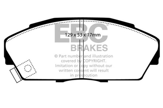 Ebc DP2719/2 EBC Greenstuff Brake Pad Sets