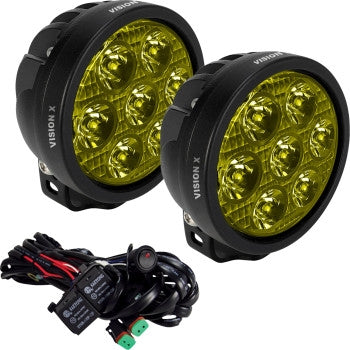 Vision X 9957807 Cannon Race Series 7 Led Driving Light - Yellow Lenses